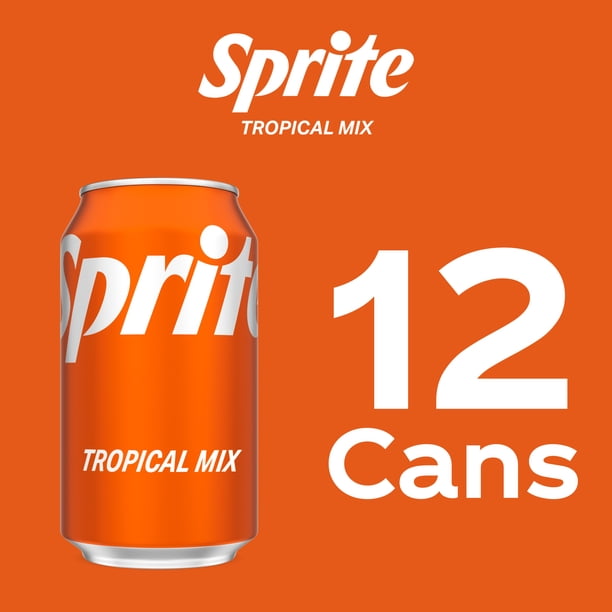 Sprite Tropical Mix Fridge Pack Cans, 12 fl oz, 12 Pack - Walmart.com