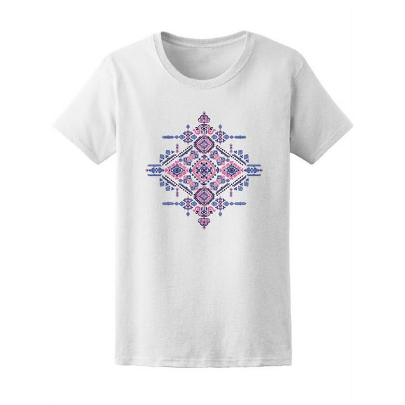 Tribal Patterns Ethnic Mandala T-Shirt Women -Image by Shutterstock, Female XX-Large