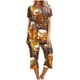 thumbnail image 1 of Conjunto de Verano para las Mujeres Impreso Cuello Redondo sin Mangas Y Pantalones, Casual de Dos Piezas para las Mujeres, 1 of 4