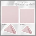 thumbnail image 5 of Lann's Linens Set of 12 Reusable Cloth Dinner Napkins, 20-inch Polyester Fabric Napkins for Holidays, Weddings and Events, Machine Washable, Pink, 5 of 9