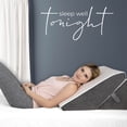 thumbnail image 4 of Almohada con forma de cuña Kölbs Bed, elegante funda de jacquard para dormir, 4 of 9