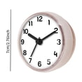thumbnail image 7 of kowaku Wall Clock Small Digital Waterproof Bathroom Clock Silent Battery Operated Suction Cup Sturdy PP PVC Material Compact Easy Reading Face Suitable for Kitchen Toilet Home Hotel White, 7 of 7