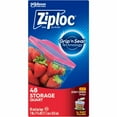 thumbnail image 4 of Double Zipper Storage Bags 1 qt, 1.75 mil, 9.63" x 8.5", Clear, 9/Carton, 4 of 12
