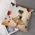 thumbnail image 7 of nygtbtfer Throw Pillow Covers Set of 2 Heart Balloon Classic Pink Velvet Soft Square Living Room Decor Bedroom Sofa Cushion Pillows White, 7 of 7