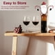 thumbnail image 3 of Soporte para vino tinto de vacaciones Soporte para estante de almacenamiento Botellas de hierro con estilo Organizador de tazas Fiesta Festival Decoración Bar Herramienta para el hogar Red Hat Red Hat Inevent HA009212-01B, 3 of 6