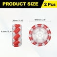 thumbnail image 2 of Uxcell 1Set Mecanum Wheels Set, 66mm / 2.6" ABS Rubber Omnidirectional Wheels for Smart Robot Car Parts DIY Models Accessories, Red, 2 of 6
