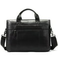 thumbnail image 2 of Business Men's Bags Genuine Leather Briefcase for Men 14 inch Laptop Bag Men's Leather Bags Document Bag Messenger Bag for Men Handbag, 2 of 6