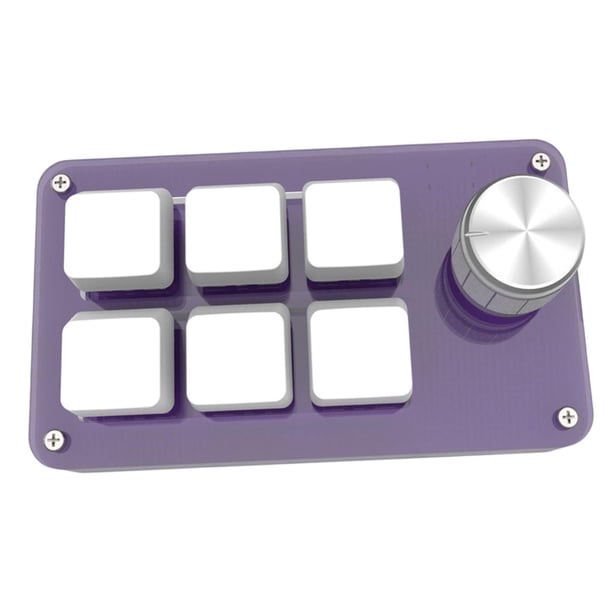 intercambiable en caliente, 6 tecla duradero, compacto, de seis tecla tecla de DIY con perilla perfke Teclado para juegos con cable