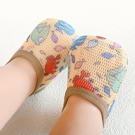 

〖Roliyen〗Toddler Shoes Socks Baby The Kids Barefoot Non-Slip Boys Girls Socks Shoes Floor Cartoon Aqua Baby Shoes