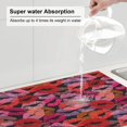 thumbnail image 5 of Yiaed Red Lips Kissing Print Highly Absorbent Microfiber Kitchen Counter Mat, Dish Drying Pad for Dishes, Utensils, Pots and Pans, Large 18" x 24", 5 of 7