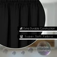 thumbnail image 6 of Woven Trends Two-Tone Window Curtain Valance, Double Layer Short Valance Small Window Curtains for Bathroom Living Room and Kitchen, Black/White, 58" (W) x 14" (L) Valance, 6 of 7
