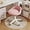 Pink, variant on Swivel Rolling Stool with Wheels, Height Adjustable PU Leather Drafting Chair, Round Seat for Salon, Spa, Tattoo, Office, Home Use Pink Set of 2