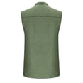 thumbnail image 6 of Dvprdro Fashion Causal Buttons Sleeveless Tank Tops for Men Summer Solid Casual Loose Comfortable T-Shirt Blouse, 6 of 7