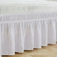 thumbnail image 3 of Solid Color Elastic Bed Skirt Wrinkle Free Dust Ruffle for Twin Queen King US Size, 3 of 5