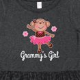 thumbnail image 4 of Inktastic Grammy Girl Ballerina Monkey Girls Toddler Dress, 4 of 5