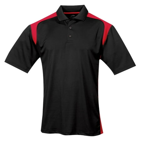 Tri-Mountain Men's Big And Tall Rib Collar Golf Shirt