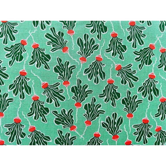 In The Vegetable Garden - Radish - Fresh Harvest Fabric - Loes Van Oosten