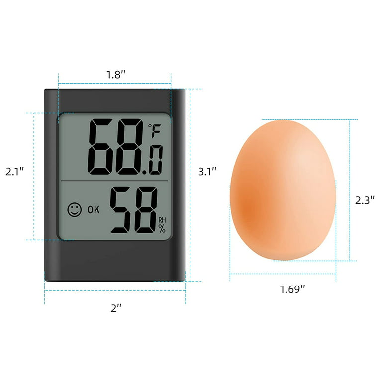 Natome Digital Hygrometer Indoor Thermometer, Room Thermometer and