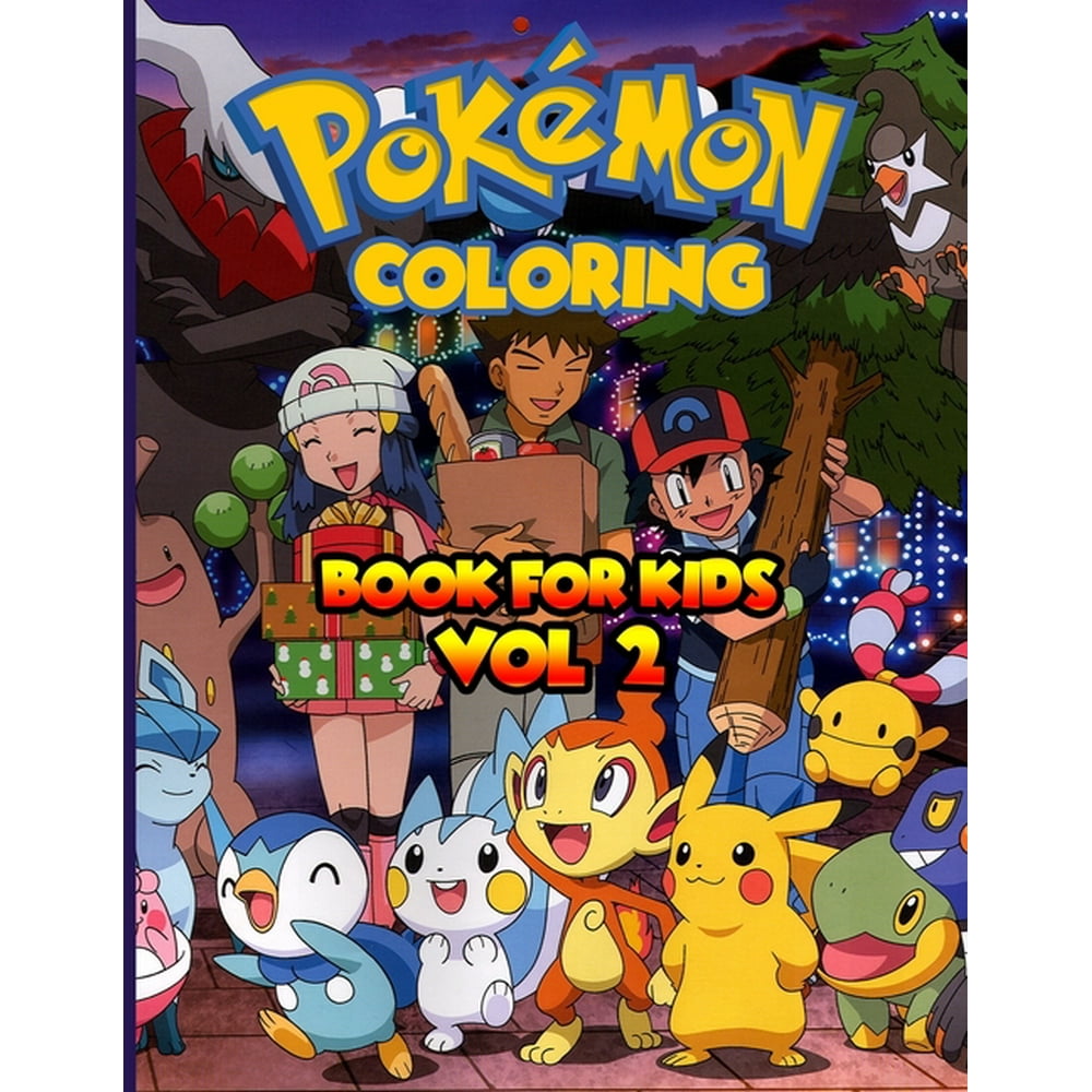 Pokemon Coloring Book For Kids Vol 2 Pokemon Coloring Books For Kids Ages 812. 25 Pages, Size
