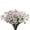 White, variant on BadPiggies 10 Bundles Artificial Flowers No Fade Plastic Violet UV Resistant Hanging Plants for Outdoor Garden Porch Window Decor (Yellow)