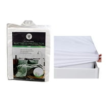 Dependable Industries Twin Size Vinyl Waterproof Mattress Protector, Fitted, Breathable, Bed Wetting Protection