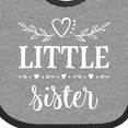 thumbnail image 4 of Inktastic Little Sister Girls Baby Bib, 4 of 4