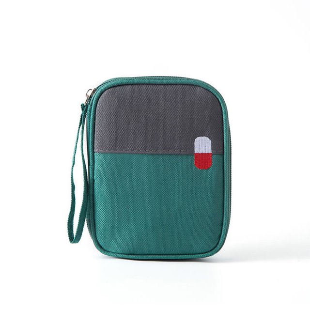 Wosthever Bolsa de Kit de emergencia, herramientas vacías para exteriores, funda de ayuda impermeable para senderismo, tela Oxford, organizador de Almacenamiento y organización del hogar Verde Wosthever HA060605-02