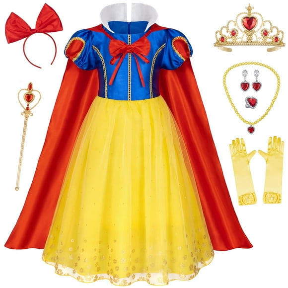 Disfraz de princesa Bosvin para niñas pequeñas 4T 5T (120 cm)