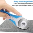 thumbnail image 5 of 45mm Leather Cutter Round Knife Stitching Roller Cutting Knife Wordless Blades Round Rotary Leather Craft PINK, 5 of 8