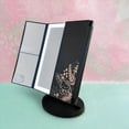 thumbnail image 3 of Impressions Vanity Hello Kitty Trifold LED Tri Tone Makeup Mirror with Magnification (Black), 3 of 7