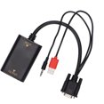 thumbnail image 2 of AYCVH01 Convertidor de interfaz multimedia VGA a HD Convertidor VGA USB 1080p para computadoras de escritorio y portátiles con VGA, 2 of 5