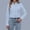 Blue, variant on Women'S Shirts Stain Shield Dress Shirts Wrinkle Long Sleeve Shirts Solid Work Business Button Down Shirts Blue S
