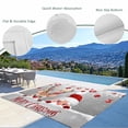 thumbnail image 3 of Christmas Outdoor Rug for Patio/Deck/Porch, Non-Slip Large Area Rug 4 x 6 Ft, Cute Santa Claus Reindeer Red Xmas Balls Snowy Grey Indoor Outdoor Rugs Washable Area Rugs, Camping Rug Carpet Runner, 3 of 8