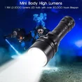 thumbnail image 4 of Powerful 90000LM LED Diving Flashlight Underwater Rechargeable Work Light Flashlight, 4 of 4