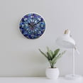 thumbnail image 3 of Silent Wall Clock 30cm/11.8in Round Wall Clock Retro Glass Crystal Art Hanging Clock for Home Living Room Bedroom Kitchen Non Ticking Battery Operated Living Room Mute Clock, 3 of 5