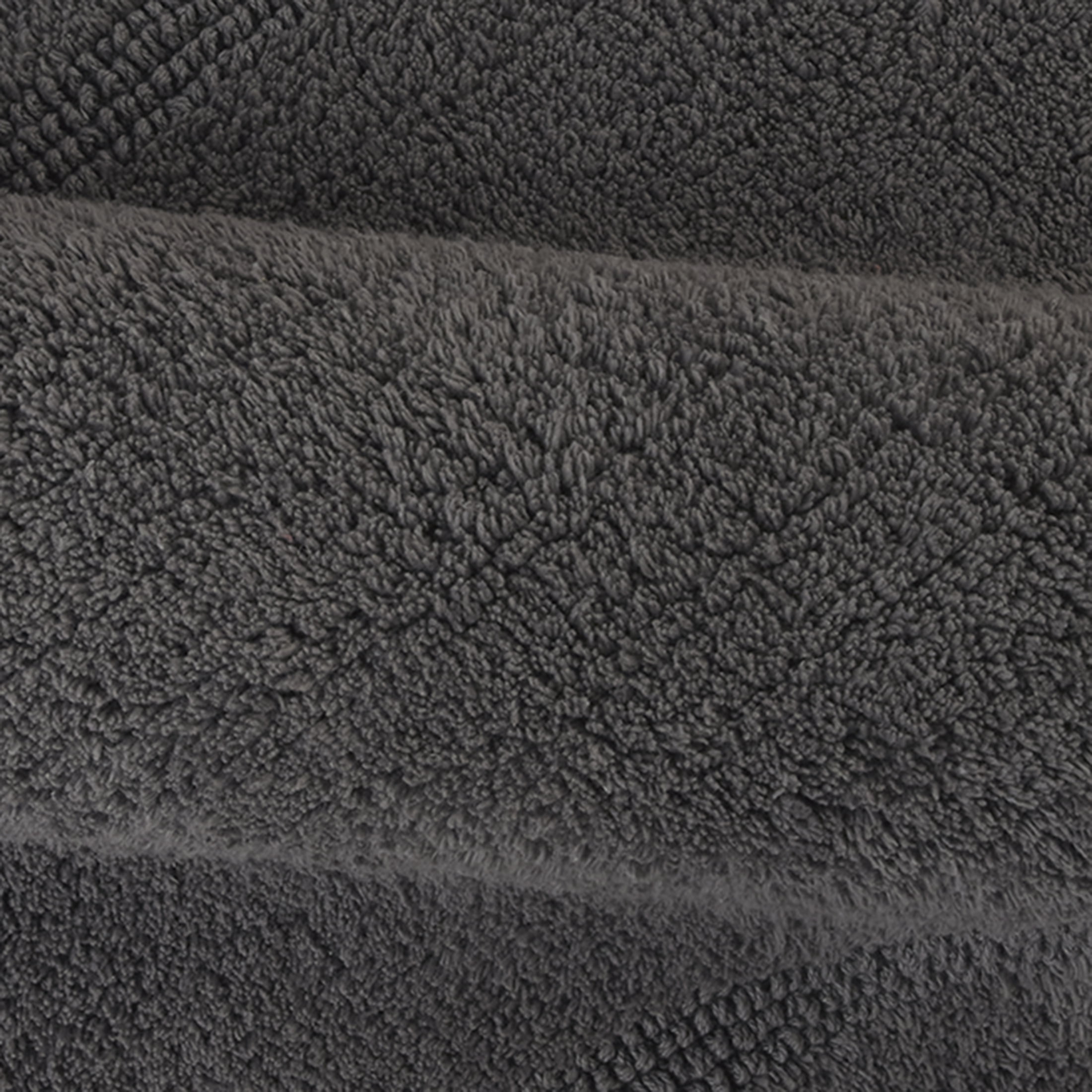 Better Homes & Gardens Cotton Reversible Bath Rug, Grey Flannel, 17" x 24"