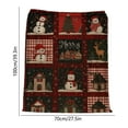 thumbnail image 3 of Antqov Christmas Throw Blanket 28x39" Warmer Couch Blanket Super Soft Flannel Throw Blanket Winter Fuzzy Bed Blanket Christmas Holiday Decor for Couch Bed Home Supplies, 3 of 6