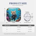 thumbnail image 4 of Yiaed Underwater Diving Cat Print Car Front Windshield Sun Shade,Foldable Anti-UV Car Sunshade for Front Window for Most Vehicles-Small, 4 of 5