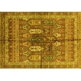 thumbnail image 1 of Ahgly Company Machine Washable Indoor Rectangle Abstract Yellow Modern Area Rugs, 5' x 8', 1 of 4