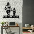 thumbnail image 4 of Craftnamesign Custom Father Son Firefighter Metal LED Light, Custom Fireman Name Sign, Home Decor, 4 of 5