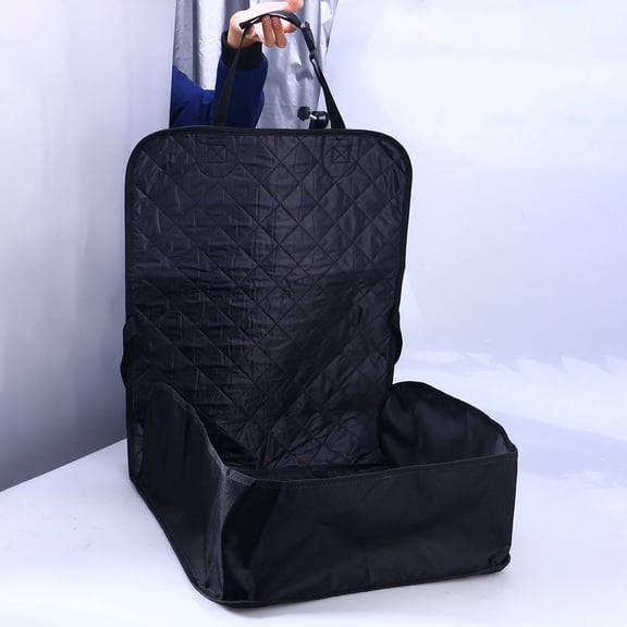 MEIBUTYUP Car Front Waterproof Non-Slip Pet Seat Cover Black 1Pack