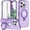 Purple, variant on MYKOMI Phone Case for iPhone 16,with Built-in Screen Protector Compatible with Magnetic Kickstand Military-Grade Drop 360°Full Protection Case