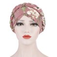 thumbnail image 6 of Yesbay Floral Print Braid Women Hat Protective Cover Cap Headwrap Headwear, 6 of 8
