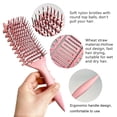 thumbnail image 3 of CURL Definición del pincel 3 en 1 peine ergonómico para cabello recto rizado rosa rosa, 3 of 5
