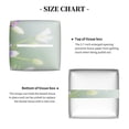 thumbnail image 5 of Gukieu Purple Butterfly On Wild Print Leather Tissue Box, PVC Waterproof Velcro Opening and Closing Square Tissue Box Holder, Suitable for Home and Office Decoration, 5 of 7