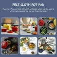 thumbnail image 4 of OUNONA 6Pcs Protective Felt Pan and Pot Protectors for Stacking Grey Sunflower Shape, 4 of 7