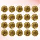 thumbnail image 4 of 20 bolas de flores de papel con pompones, bolas de flores de tejido a la moda, decoraciones para colgar en la pared para celebraciones de cumpleaños, bodas, fiestas (dorado), 4 of 5