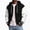 Black, variant on Mens Fleece Lined Hooded Bomber Jacket Casual Zip Up Baseball Outerwear Ribbed Cuff Hem Regular Fit Coat Black M