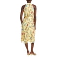 thumbnail image 2 of Nicole Miller womens  Sleeveless Midi Dress, 8, Yellow, 2 of 3