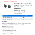 thumbnail image 2 of Front To Frame Sway Bar Bushing Kit - Compatible with 1980 - 1997 Ford F-350 1981 1982 1983 1984 1985 1986 1987 1988 1989 1990 1991 1992 1993 1994 1995 1996, 2 of 2
